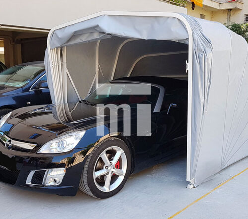 Tettoia per auto in PVC di Metexa, protezione versatile ed elegante.
